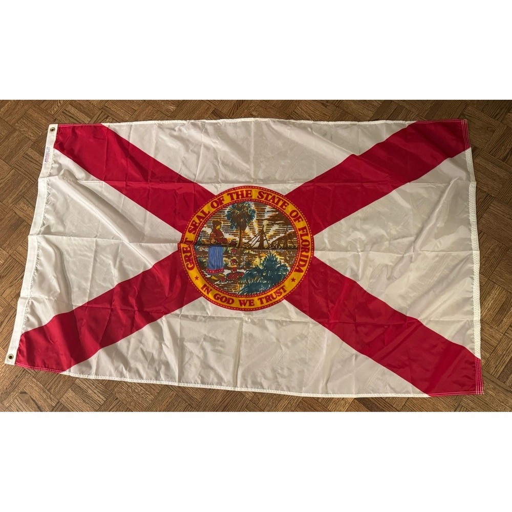 State of Florida 3x5 Ft Annin Flagmakers Nyl-Glo Premium Long Lasting Flag